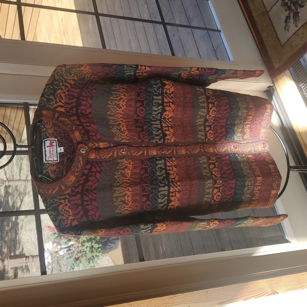 The Alpaca Connection Cardigan  Sweater‎ Button Up Crewneck Sz M. Women's
